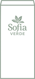 Slim envelope packaging with Sofia Verde logo icon